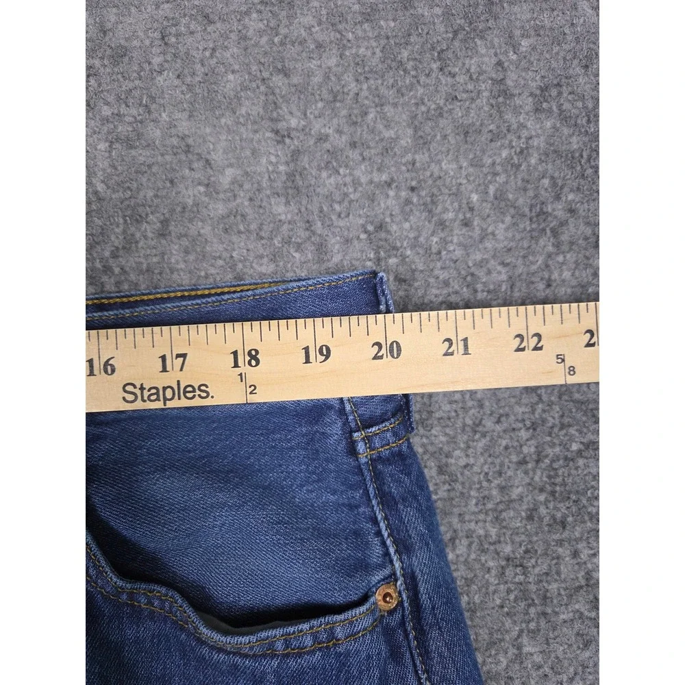 Levi's 501 Original Jeans Mens 42x30 Blue Straight Leg Button Fly Denim 121/10